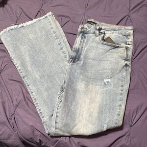 Chic Light Blue Flare Jeans